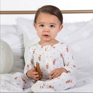 Boutique Bamboo Deer print Footie/footsie …